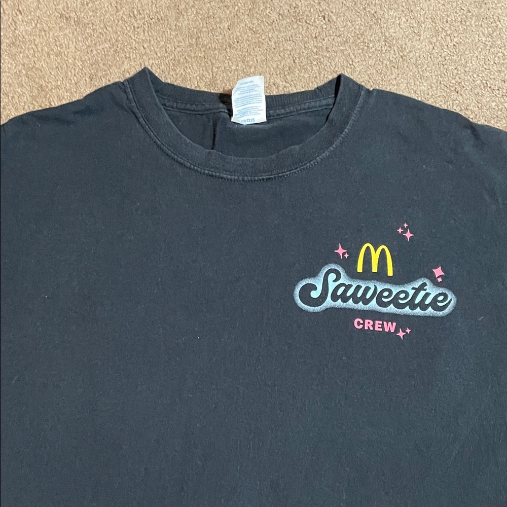 McDonald's Black Saweetie Tee